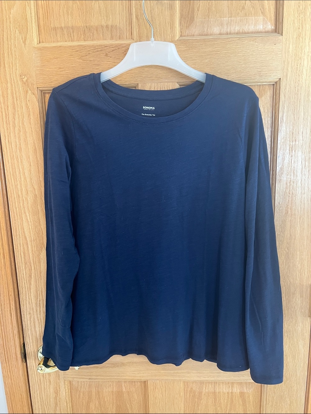 Sonoma Navy Long Sleeve Crewneck Top XL